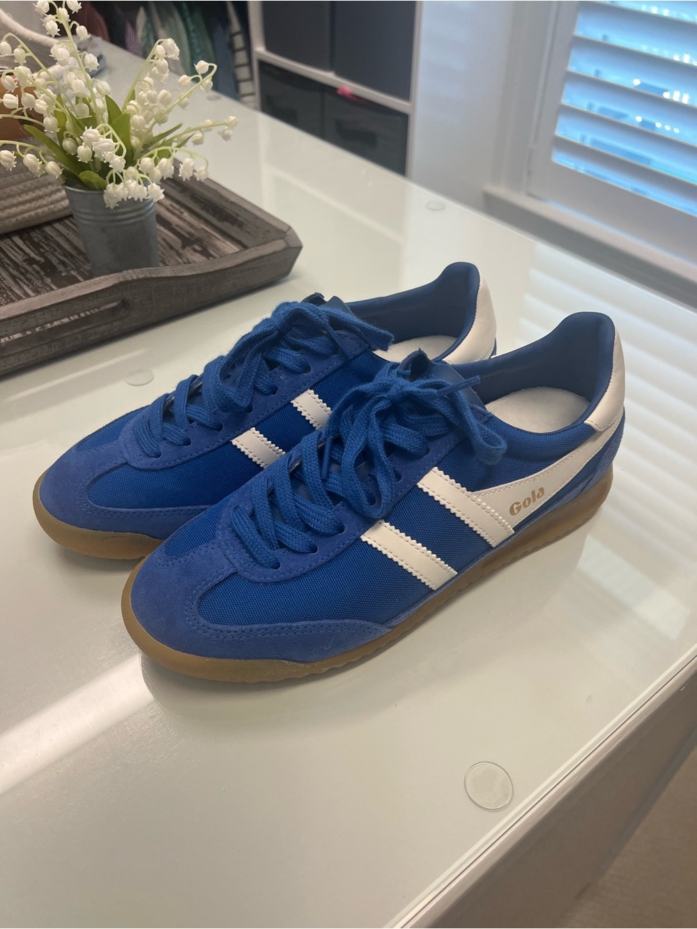 Gola Women’s Royal Blue & White Retro Sneakers